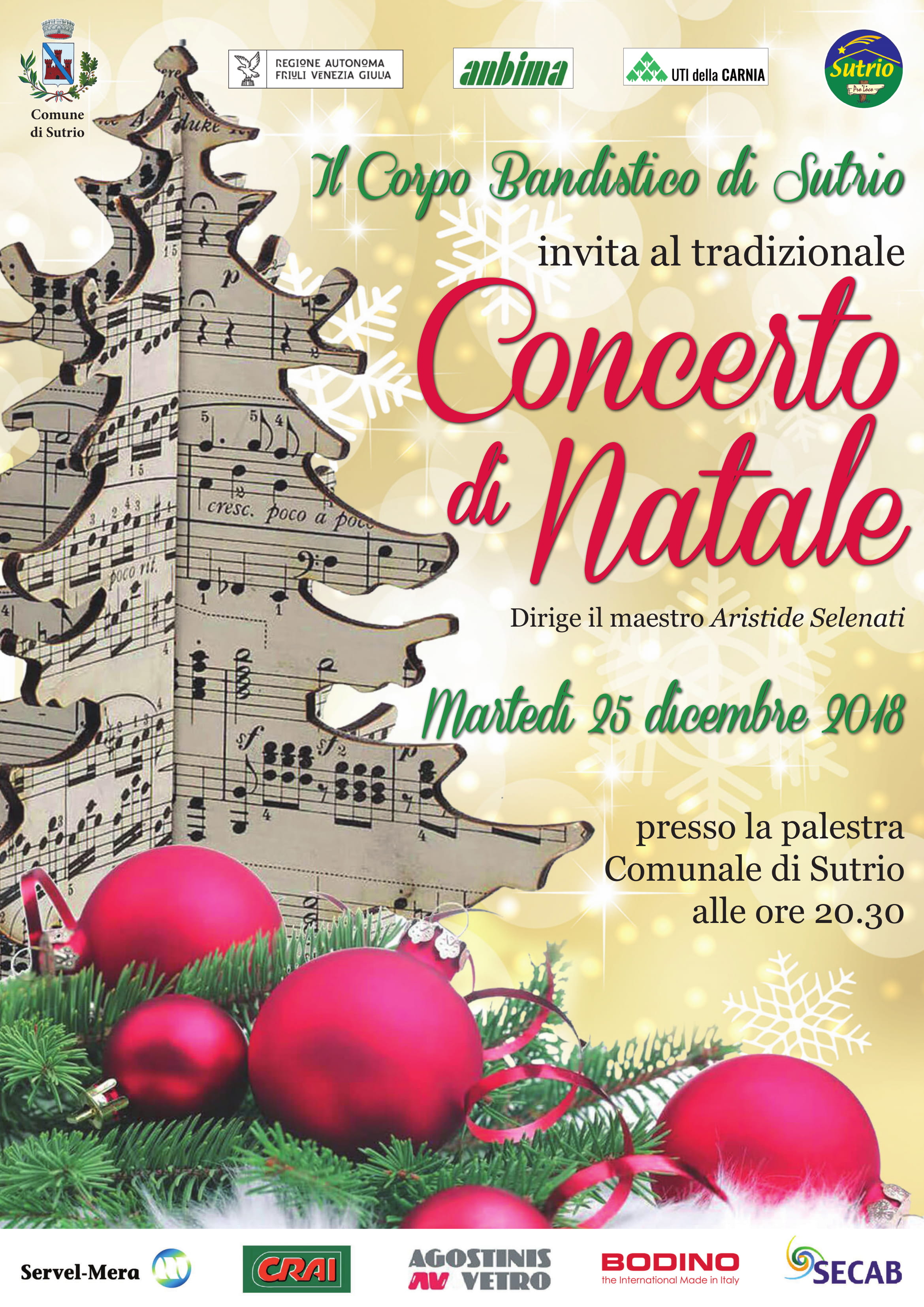 25 Dicembre Natale.Concerto Di Natale 25 Dicembre A Sutrio Anbima Regione Friuli Venezia Giulia