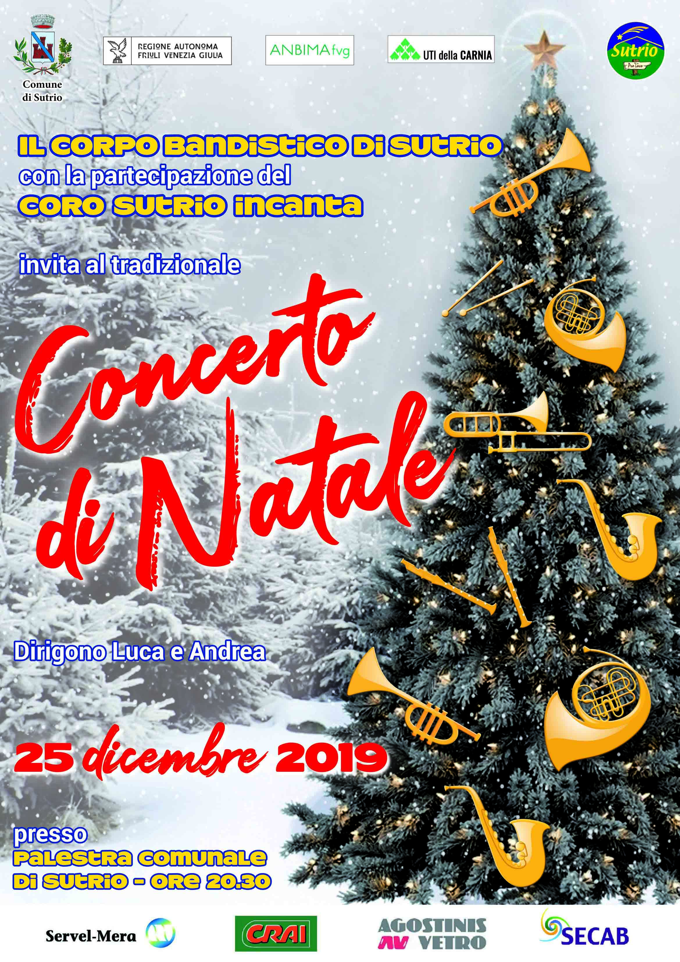 25 Natale.Concerto Di Natale 25 Dicembre A Sutrio Anbima Regione Friuli Venezia Giulia