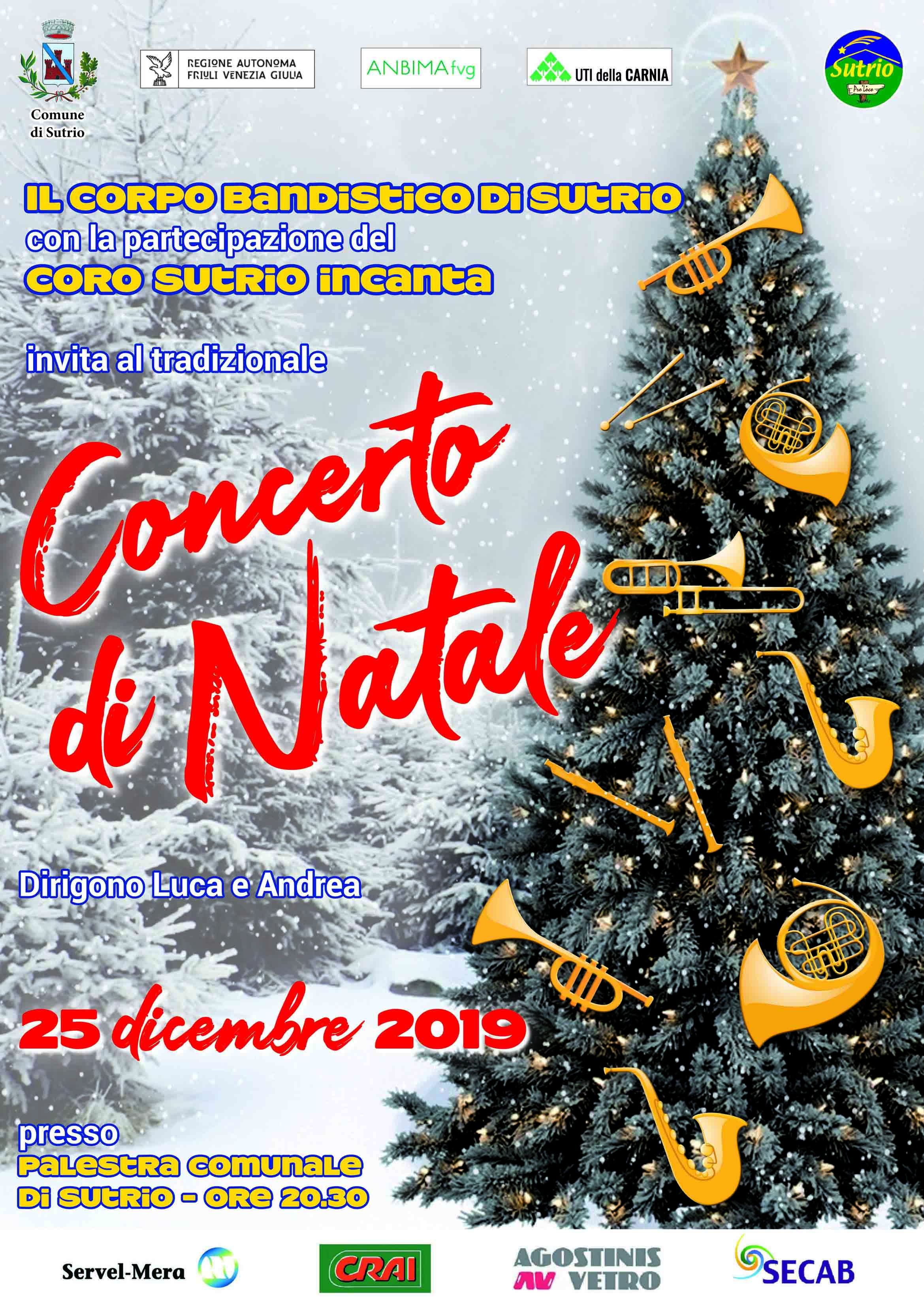 25 Dicembre Natale.Concerto Di Natale 25 Dicembre A Sutrio Anbima Regione Friuli Venezia Giulia