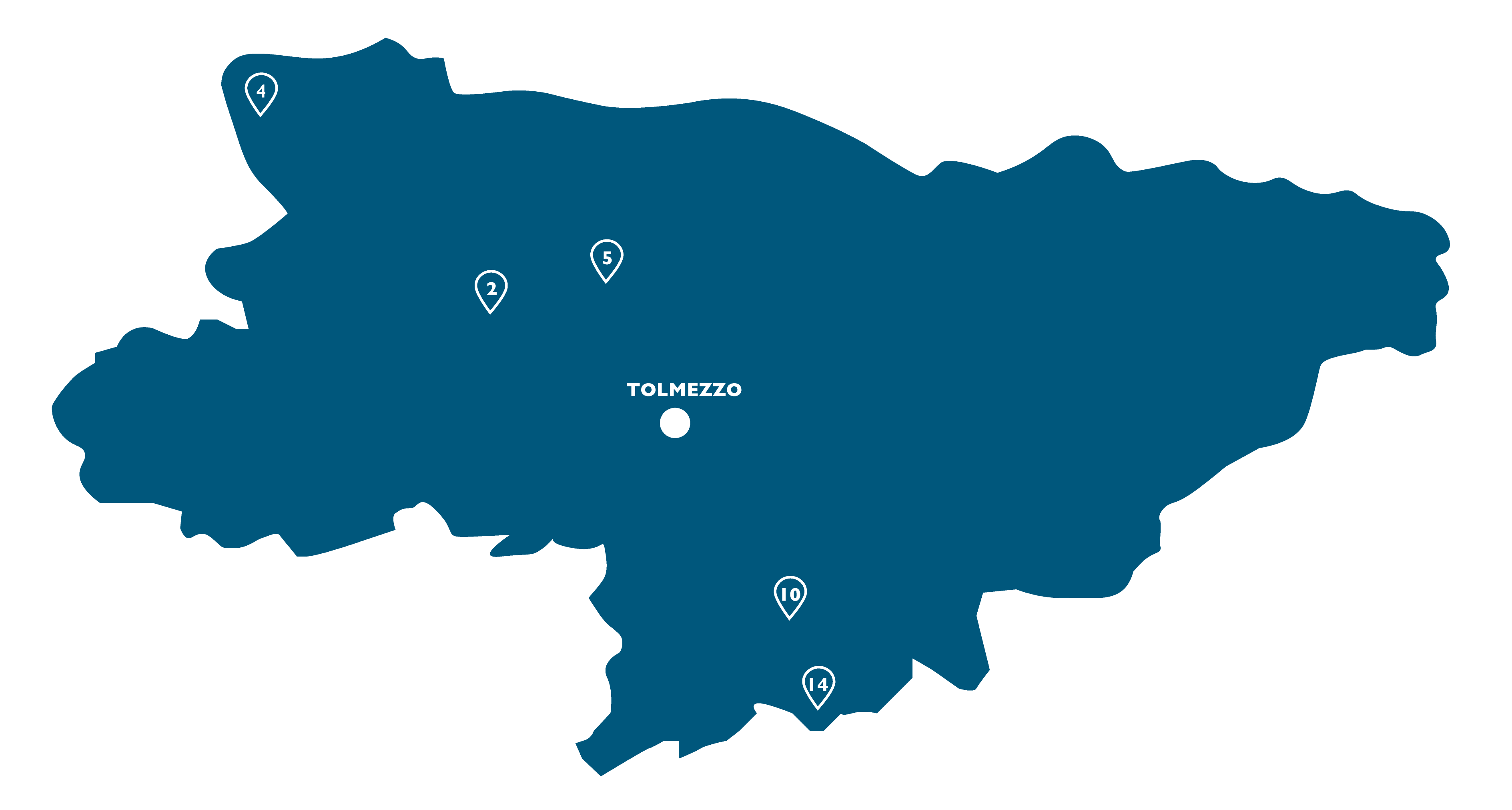 Mappa mandamento di Tolmezzo